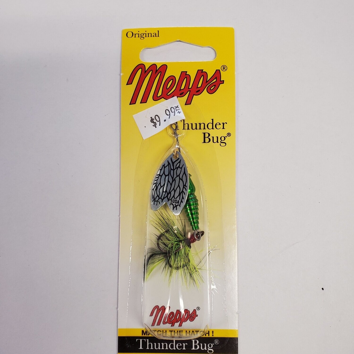 Mepps thunder bug silver green #2