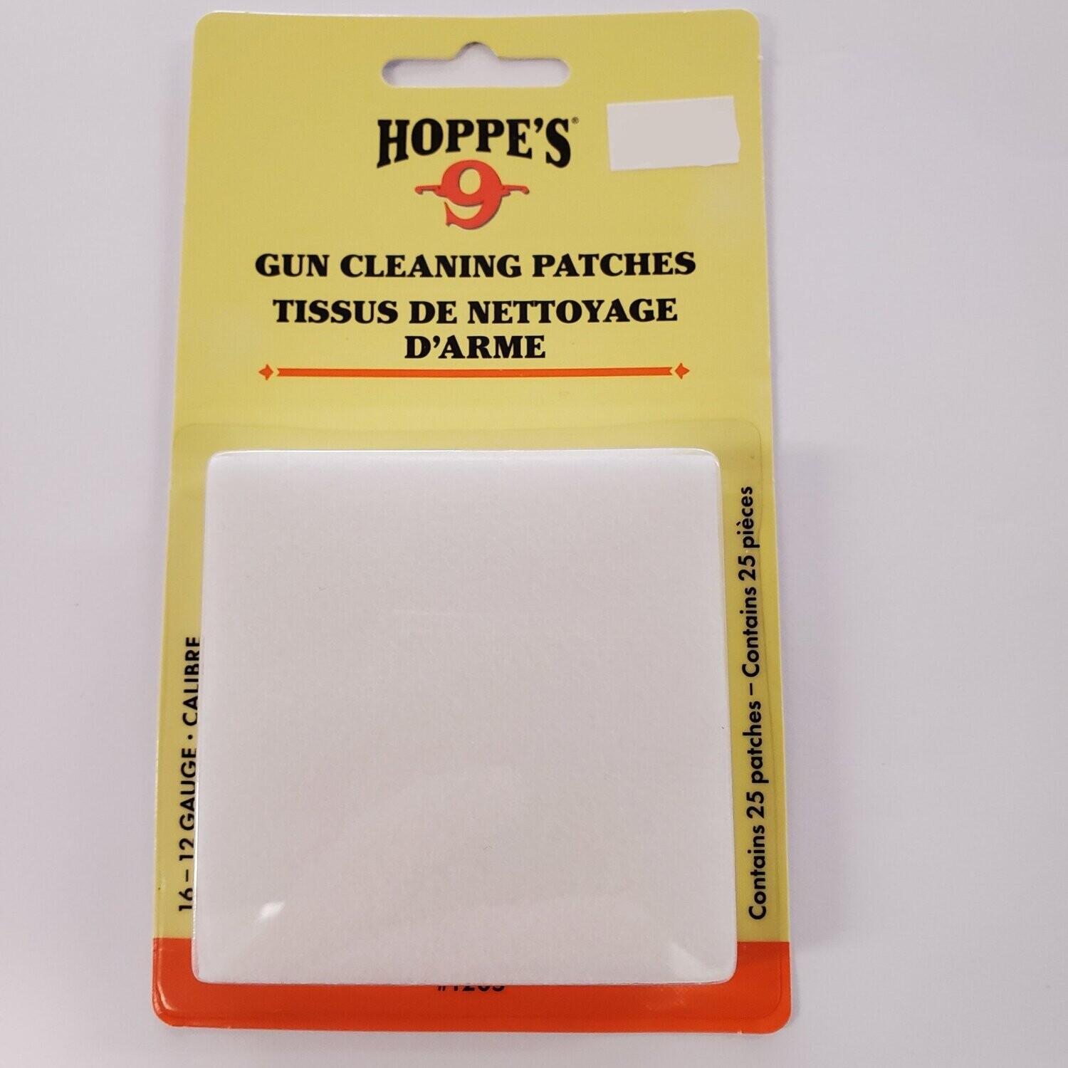 Hoppes Cleaning Patches 16-12 gauge