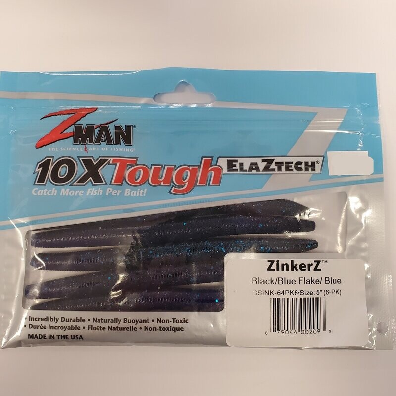 Z-man Zinkerz 5&quot; Black\Blue
