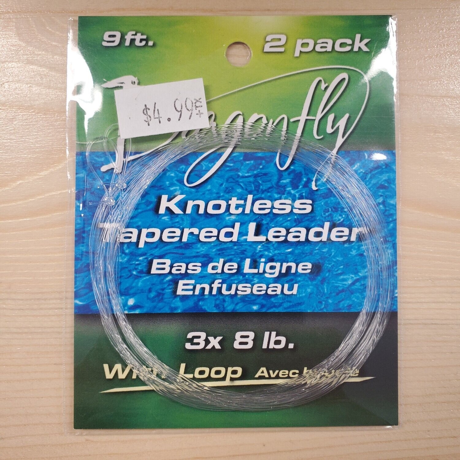 Dragonfly Tapered Leader 3x 8lbs