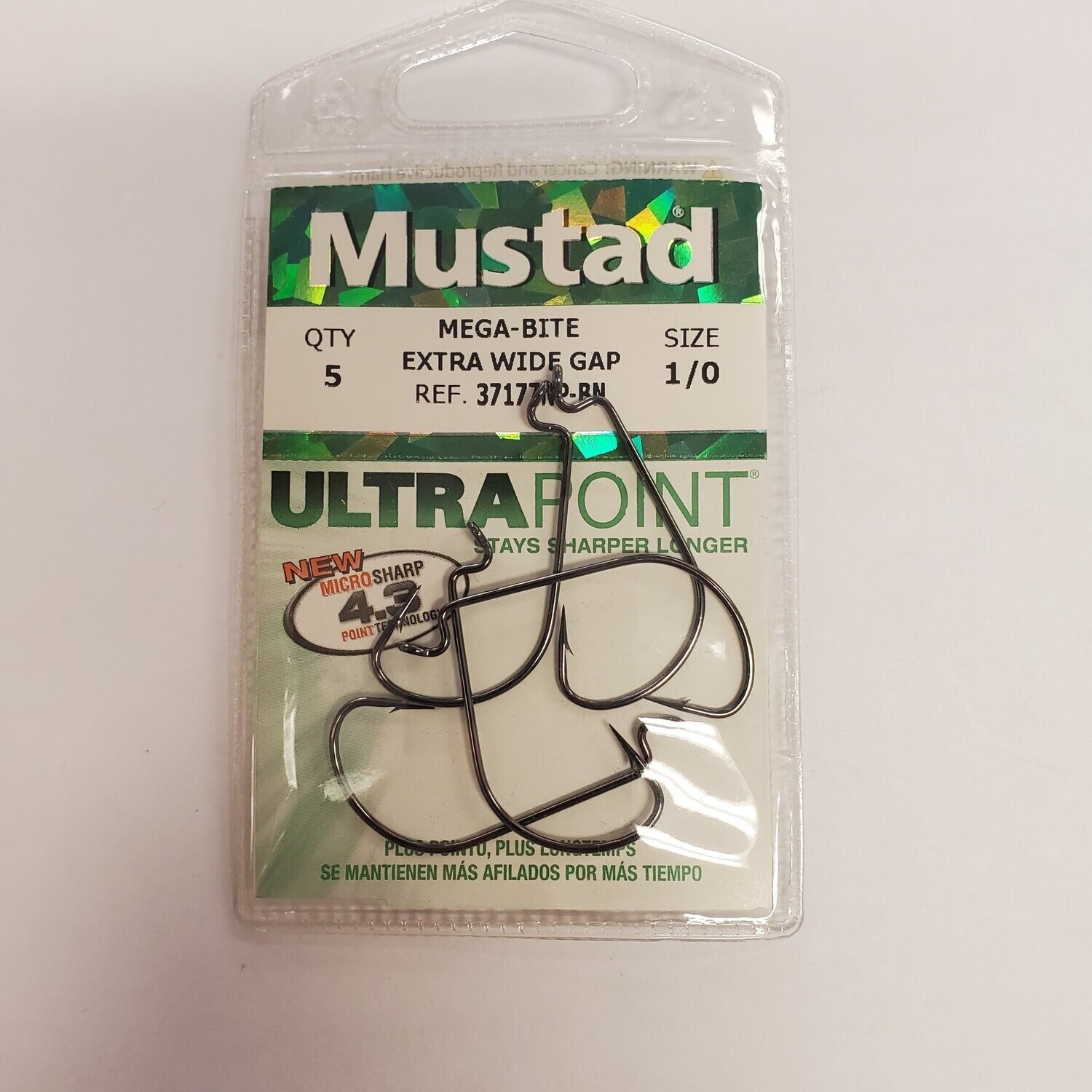 Mustad Ultra Point 1/0 EWG 5pk