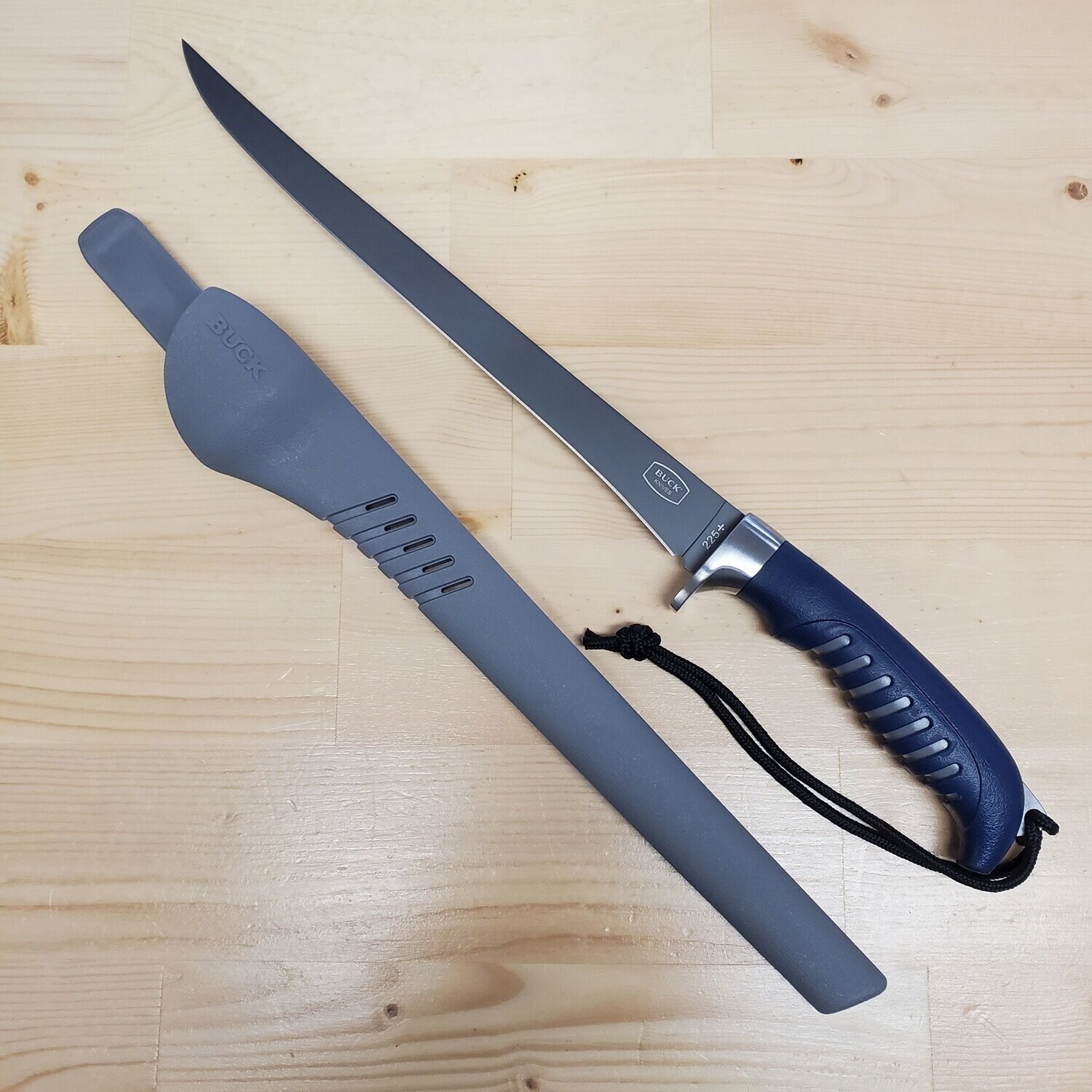 Buck Silver Creek Fillet 9&quot; blue rubber handle