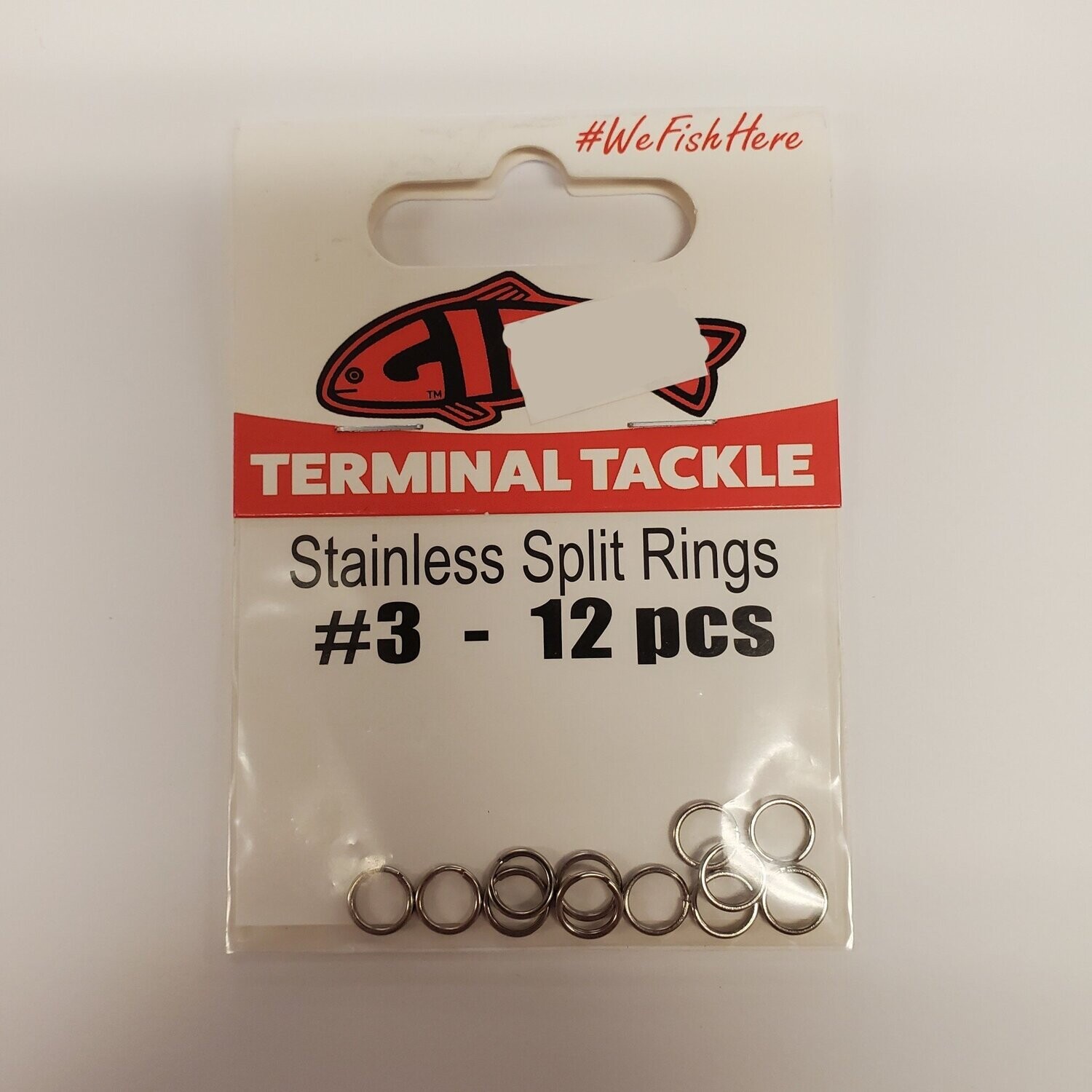 Gibbs Stainless Split rings #3 12pk
