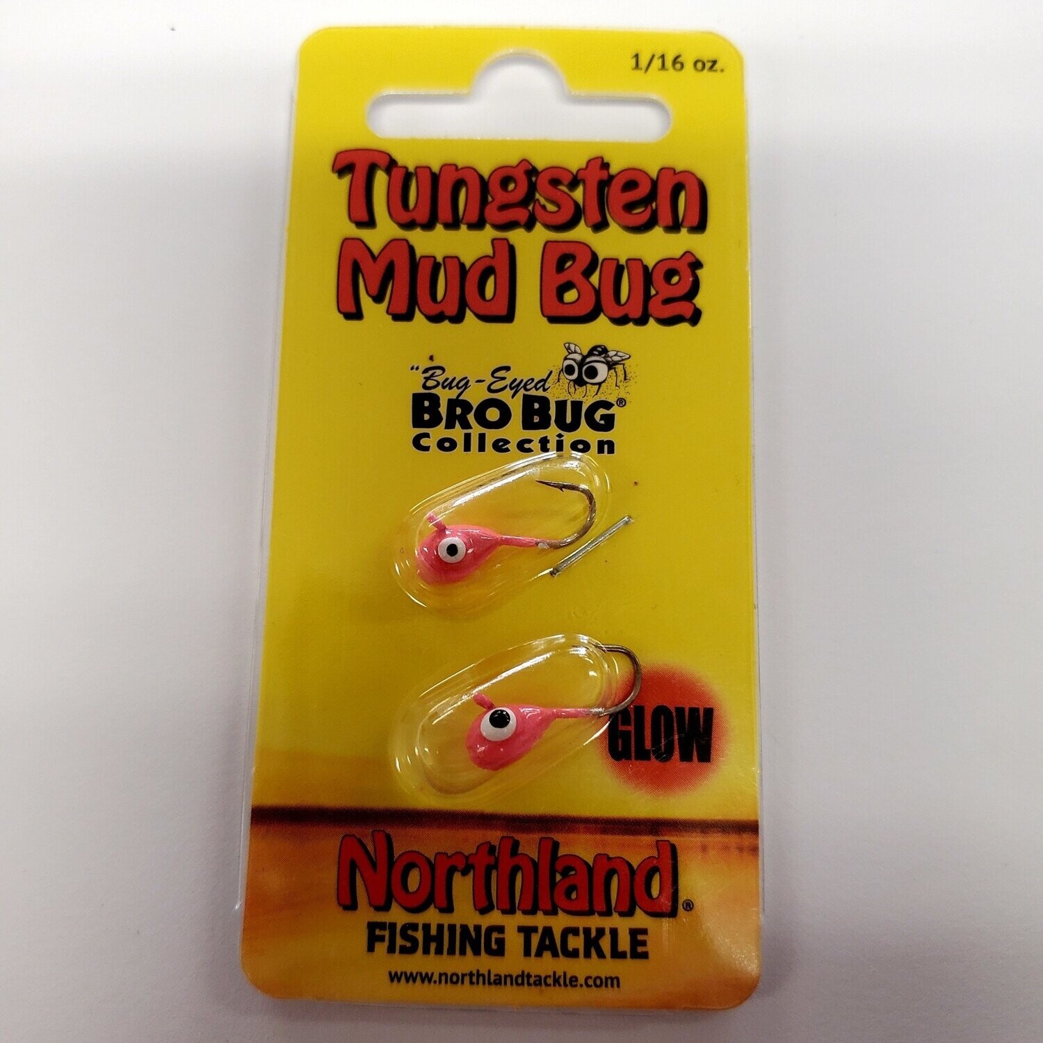 Northland Tungsten Mud Bug 1/16oz Glored Glow