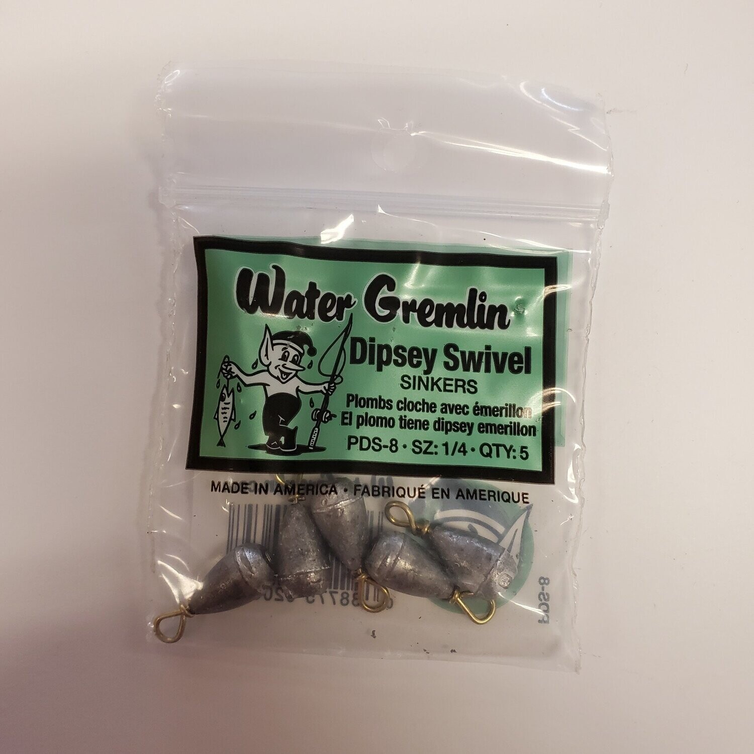 Water Gremlin Dipsey Swivel sinkers 1/4oz