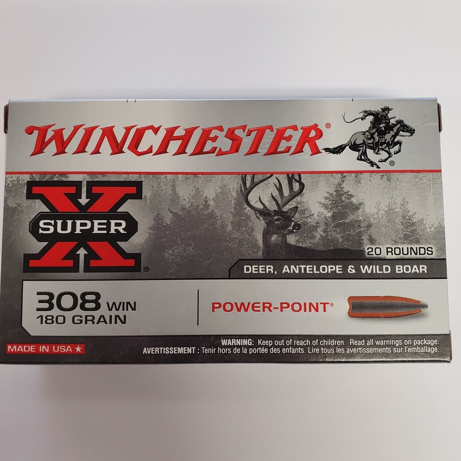 Winchester Super-X Power-Point 308 win 180gr