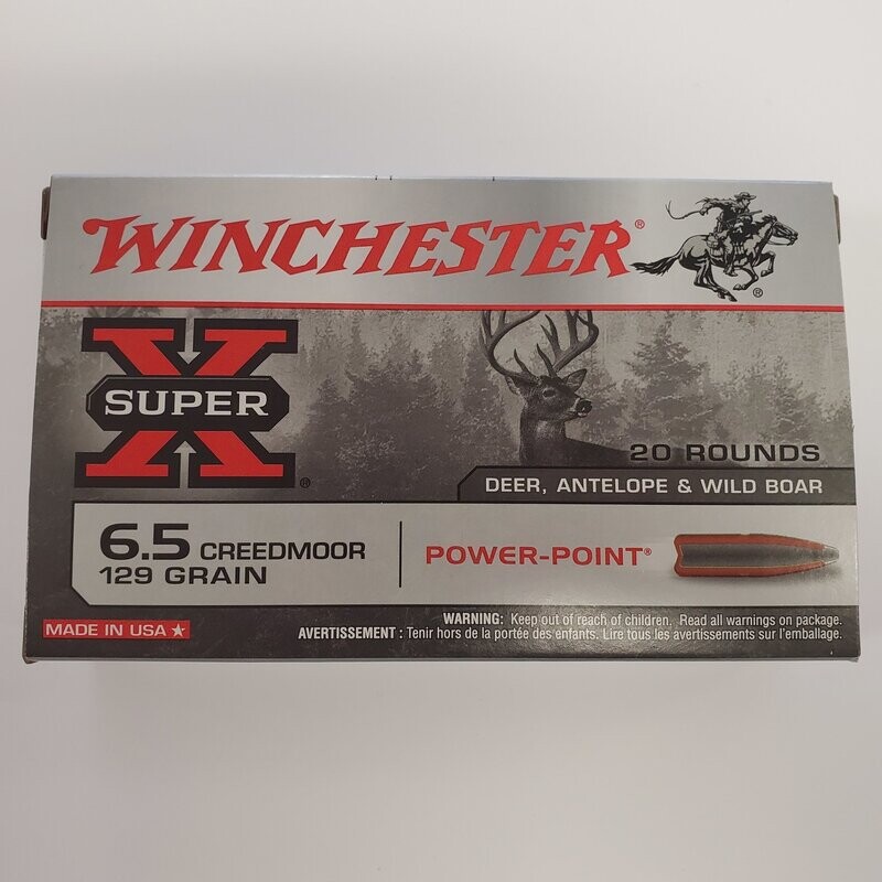 Winchester Super-X Power-Point 6.5 Creedmoor 129gr