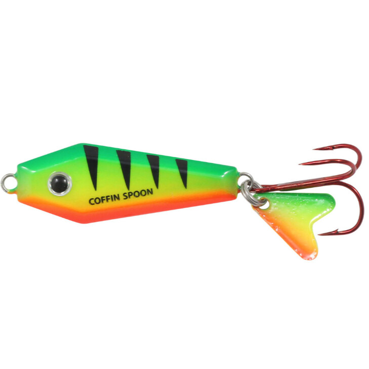 Northland Buck-shot Coffin spoon 1/4oz UV Firetiger