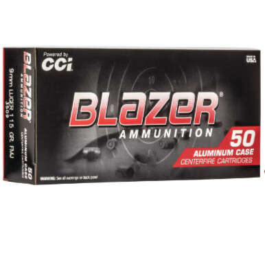 CCI Blazer Clean-Fire 9mm 147gr