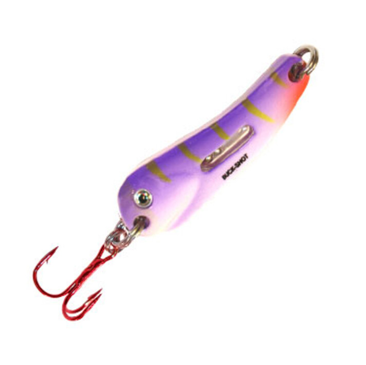 Northland Buck-shot Flutter spoon 1/8oz UV Purple Tiger