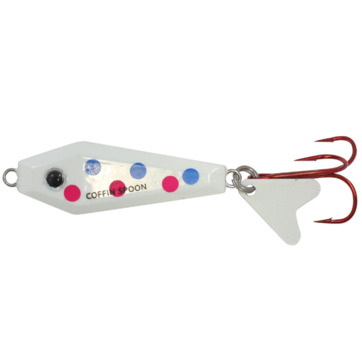 Northland Buck-shot Coffin spoon 1/4oz Glow Wonder Bread
