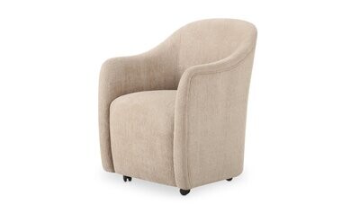 Drava Rolling DIning Chair - Beige
