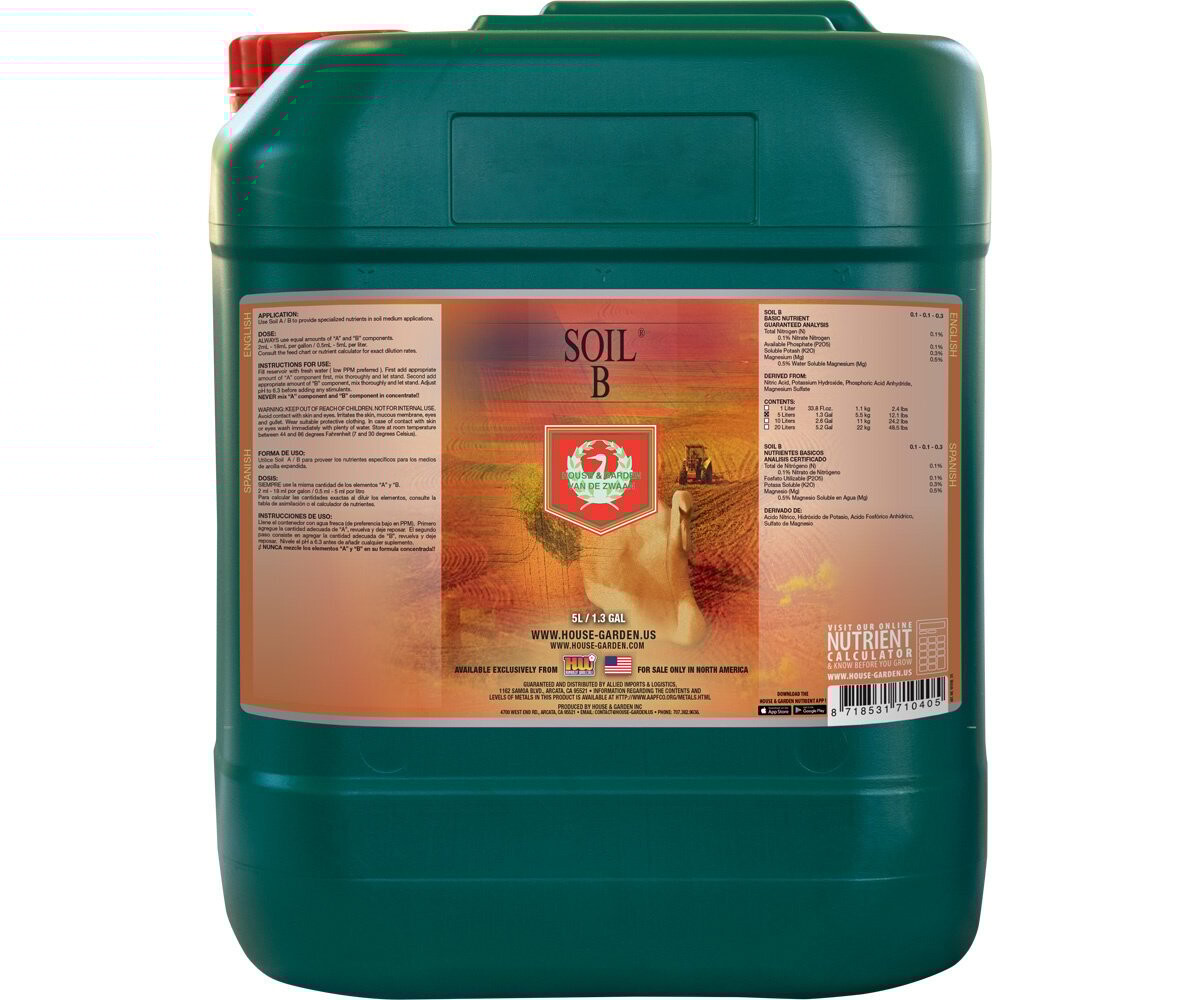 House &amp; Garden Soil B 5 Liter