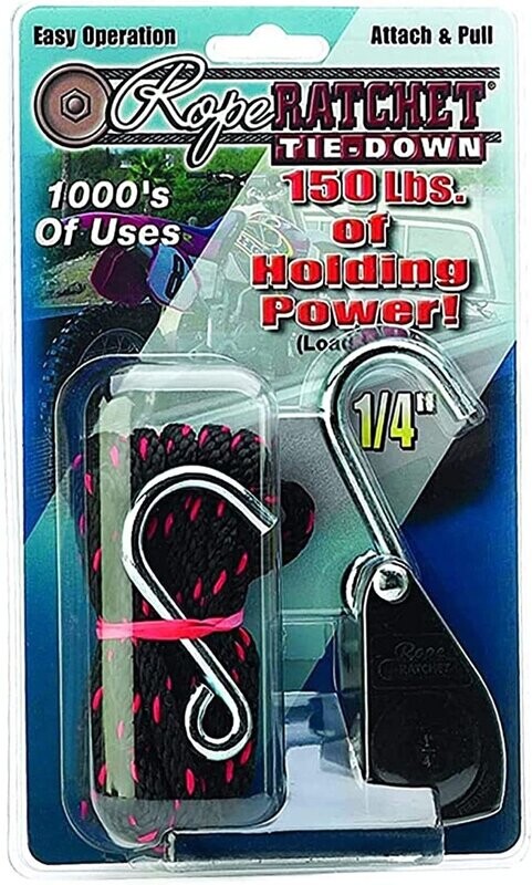1/4&quot; Rope Ratchet with 8&#39; Heavy Duty Nylon Rope