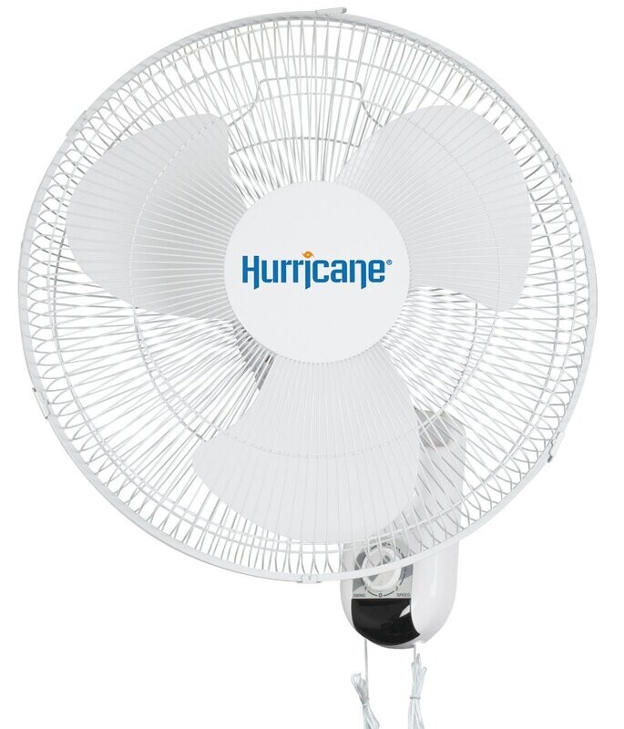 Hurricane Classic Oscillating Wall Mount Fan 16&quot;