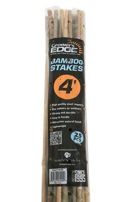Grower&#39;s Edge Bamboo 4 Foot 25 Pack