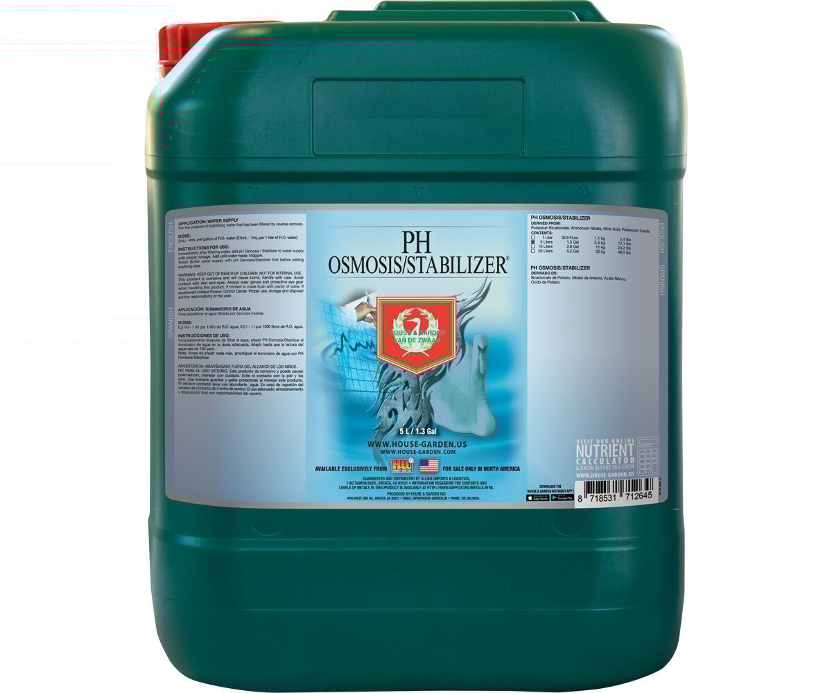 House &amp; Garden pH + Osmosis Stabilize 5 Liter