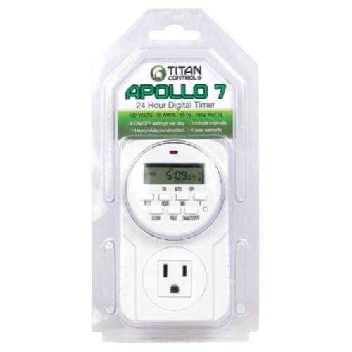 Titan Apollo 7 - 1 Outlet Digital Timer