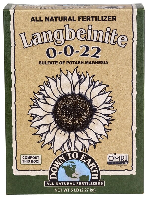 Down To Earth Langbeinite Sul-Po-Mag 5lb