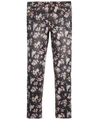 Epic Threads Girls Floral Print Skinny Jeans, 12