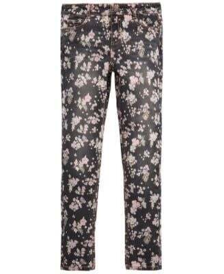 Epic Threads Girls Floral Print Skinny Jeans, 12