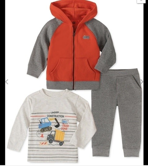 Kids Headquarters Boy Truck 3 Pc Hoodie Set