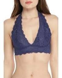 Free People Halter Lace Bra