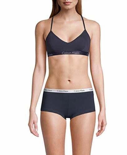 Calvin Klein Lightly Lined Blue Noir Bralette, L