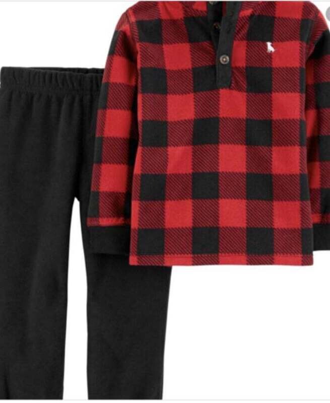 Carter’s Boys Plaid 2 Pc Set