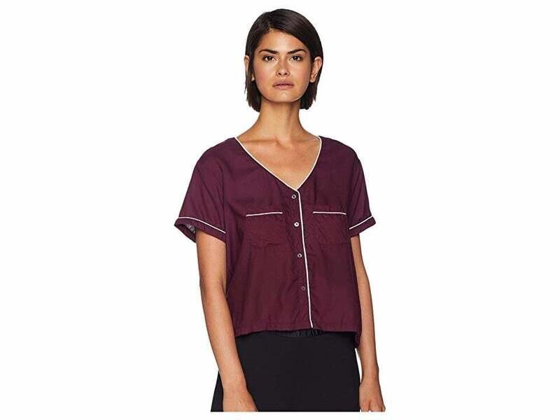 Splendid Cropped Short Sleeve Pj Set 