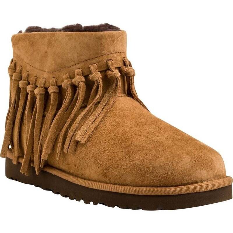 UGG Chestnut Fringe Boots, 5M