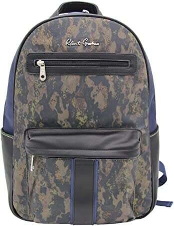 Robert Graham Mens Camo/Navy Backpack