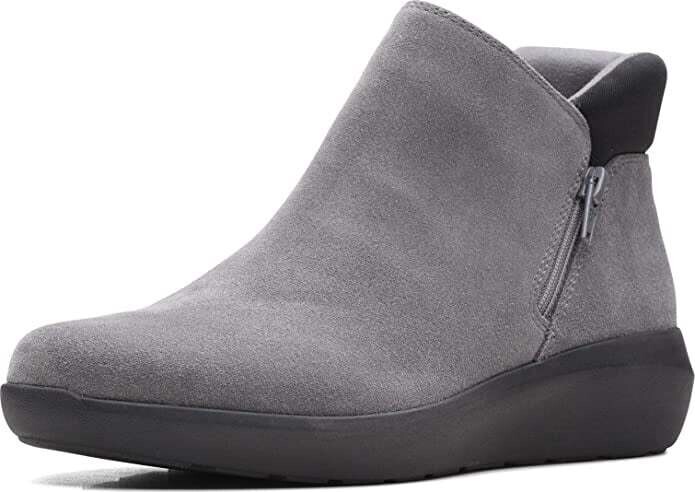 Clarks Women&#39;s Dark Grey Boots, 9.5
