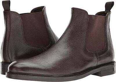 To Boot New York Pebbled Brown Leather Boots, 10.5M