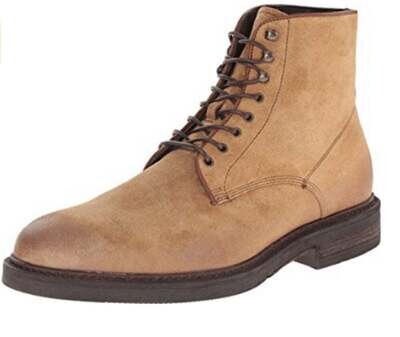 a.Testoni Tan Suede Lace-up Boots, 9M