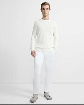 Theory Colona Davies Ribbed Linen Blend Pullover Sweater 