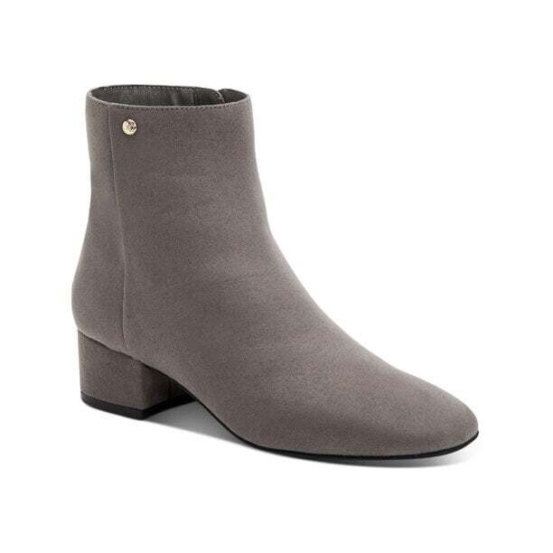 Charter Club Women&#39;s Grey Faux Suede Boots