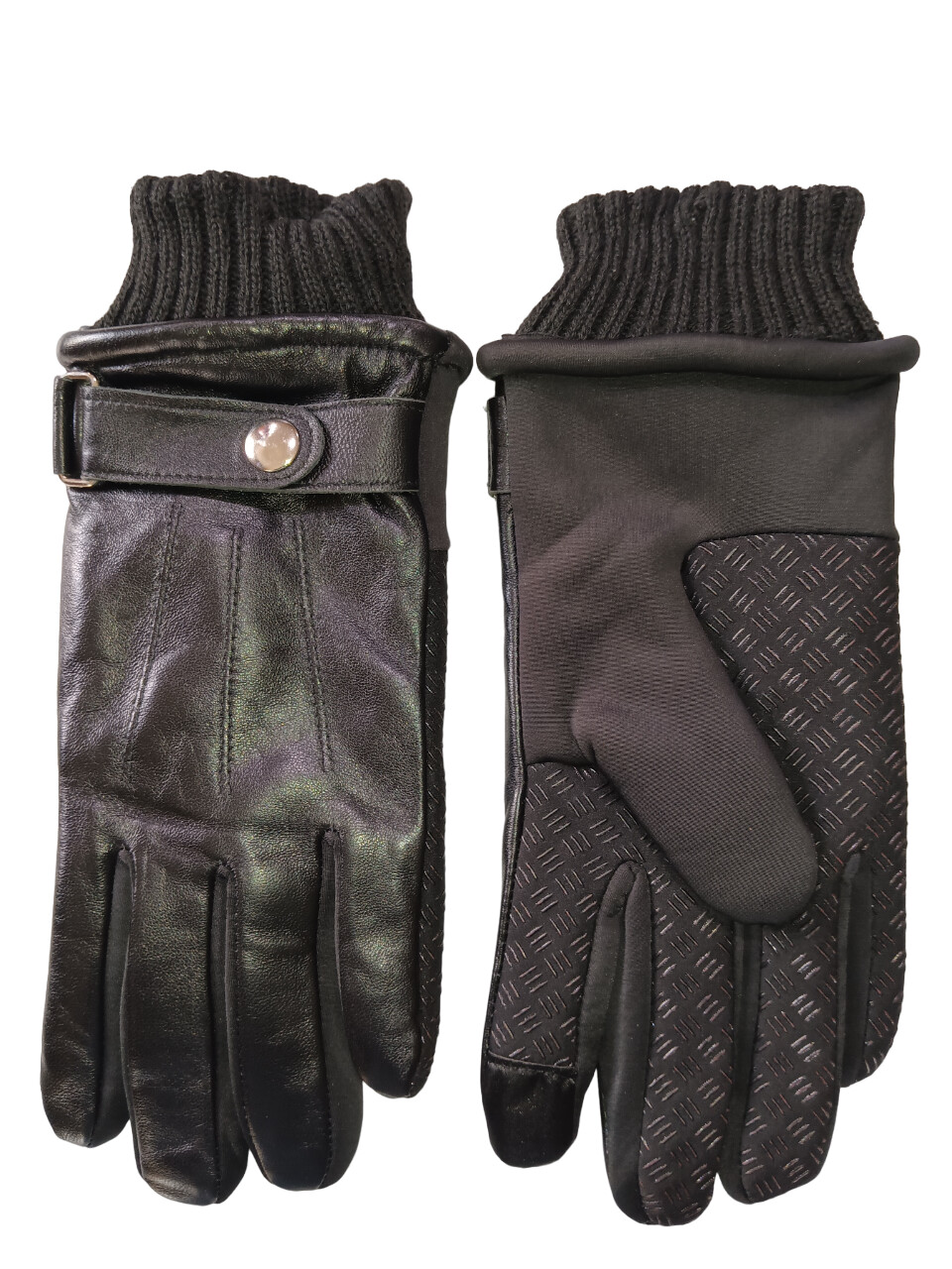 Bloomingdale&#39;s Men&#39;s Black Leather