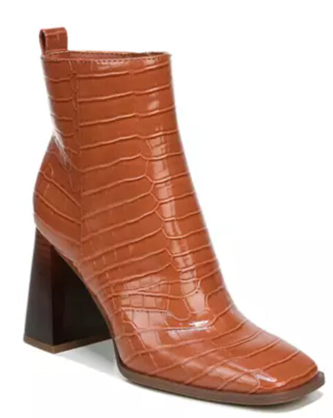 Circus by Sam Edelman Women&#39;s Mocha Croc Print Ankle Boots, 9.5