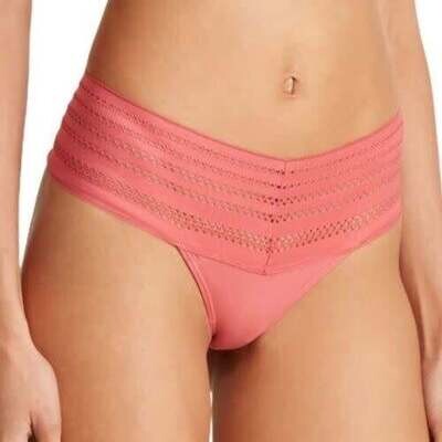 DKNY Wide Lace Trim Thong 