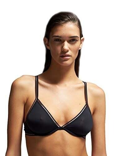 Underwire Plunge Black Bralette