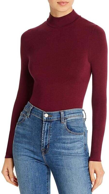 Yummie Madelyn Smoothing Bodysuit, L/XL, Wine Tasting
