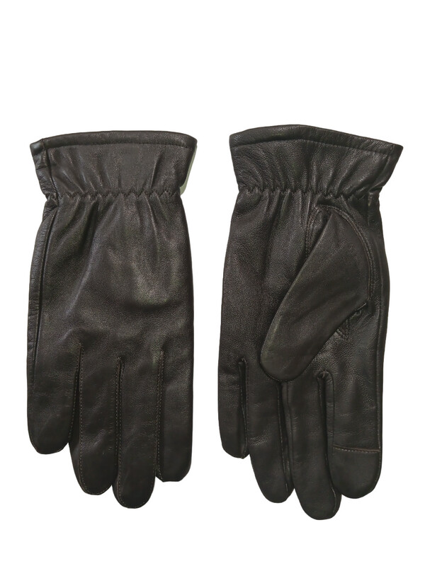 Bloomingdale&#39;s Men&#39;s Brown Leather Gloves, M