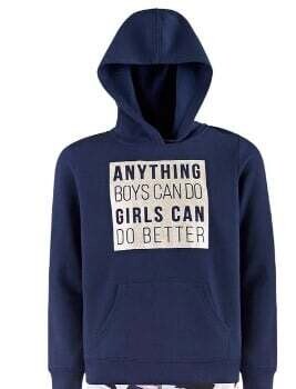 Ideology Big Girls Navy Graphic Print Hoodie, XL(16)