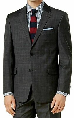 Tommy Hilfiger Mens Grey Wool Blend Sports Coat - 40R