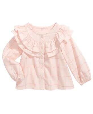 First Impression Pink Window Pane Top, 18m