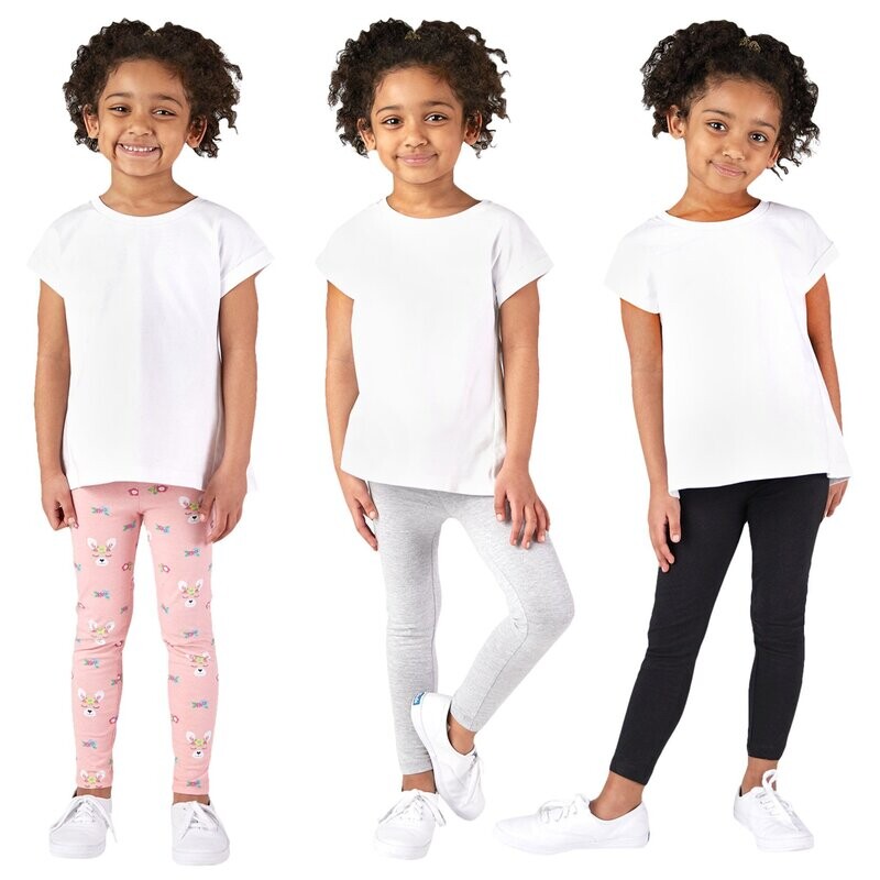 Lee Girl&#39;s 3-Pack Leggings Assorted, 6X