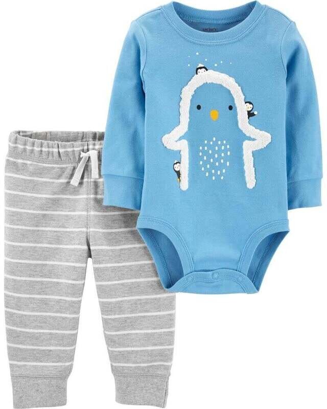 Carter&#39;s 2Pc  Penguin Bodysuit Pant Set