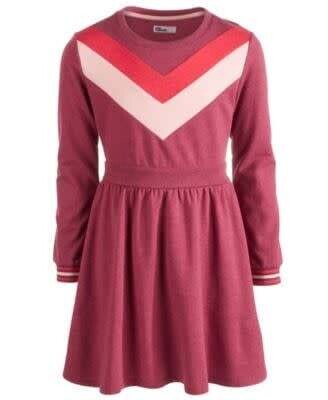 Epic Threads Girls Chevron Sweatshirt Dress
