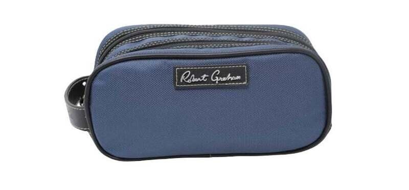 Robert Graham Mens Blue/Lime Toiletry Bag